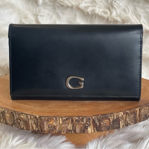 Gucci black Leather kisslock wallet - Picture 1 of 8